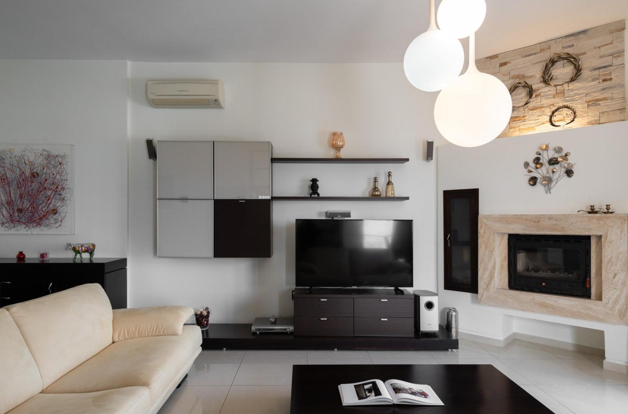 Central Seaview Heven Apartment In Fira  Exterior foto