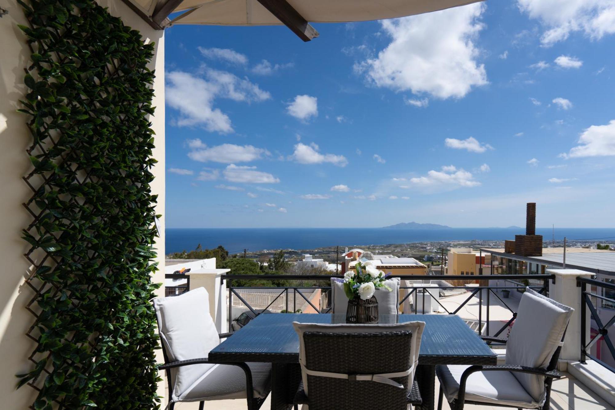 Central Seaview Heven Apartment In Fira  Exterior foto
