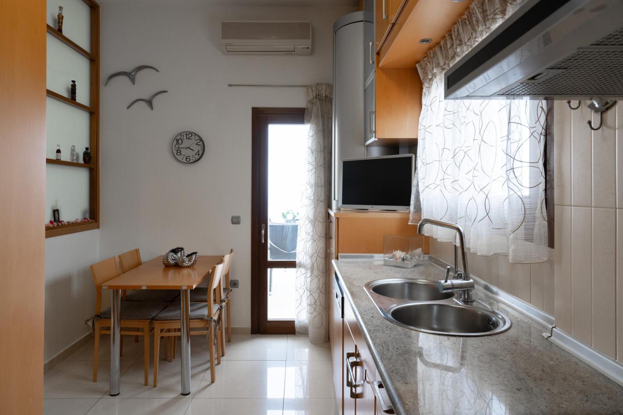 Central Seaview Heven Apartment In Fira  Exterior foto