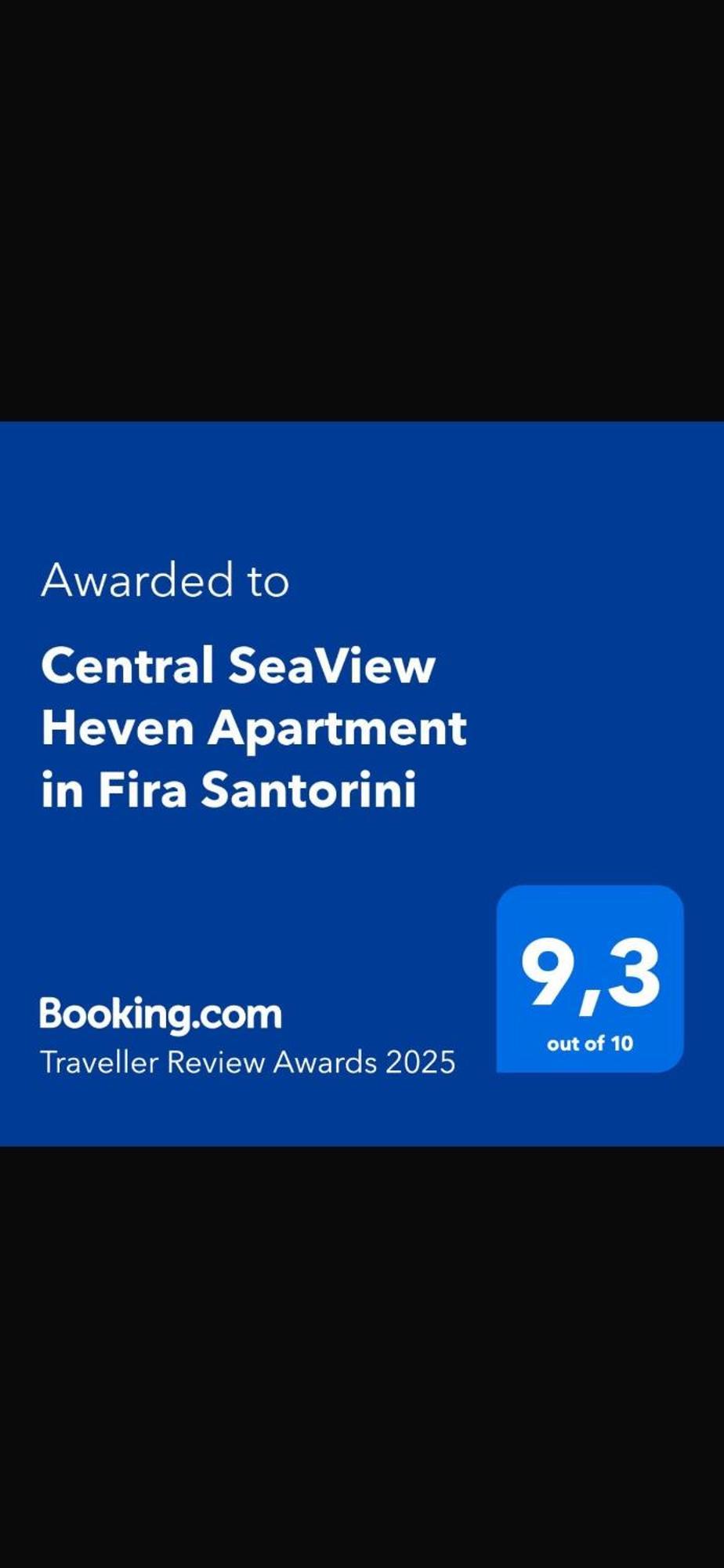 Central Seaview Heven Apartment In Fira  Exterior foto